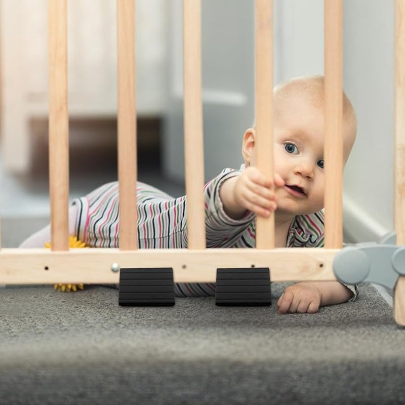 Dog Gate Support Feet 6 Piece Set Anti Tip Design Easy Installation Accessories - Image 5