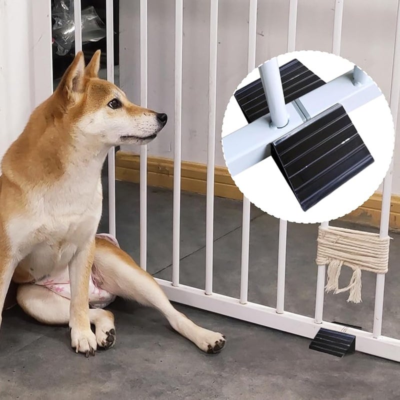 Dog Gate Support Feet 6 Piece Set Anti Tip Design Easy Installation Accessories - Image 4