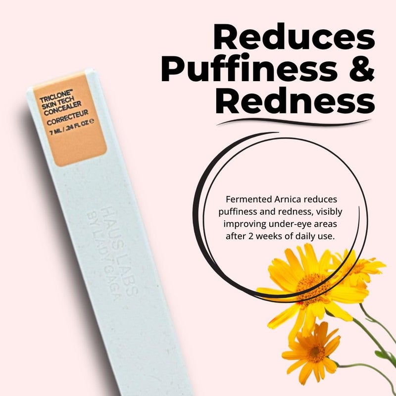 Haus Laboratories هاوس لابز من ليدي غاغا خافي العيوب المرطب + المضاد للانتفاخ بتقنية تريكلون مع الأرنكا المخمرة 13 خفيف محايد - Image 4