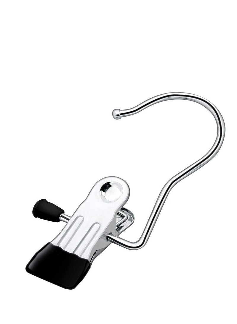 SYOSI 20 Pcs Laundry Hooks Boot Hanger Hold Clips, Portable Stainless Steel Boot Hangers Hanging Clothes Pins for Closet Travel Home - Image 1
