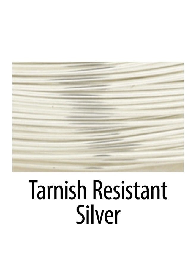 Artistic Wire , 18 Gauge Silver Plated Tarnish Resistant Colored Copper Craft Jewelry Wrapping Wire, Tarnish Resistant Silver, 20 ft - Image 2