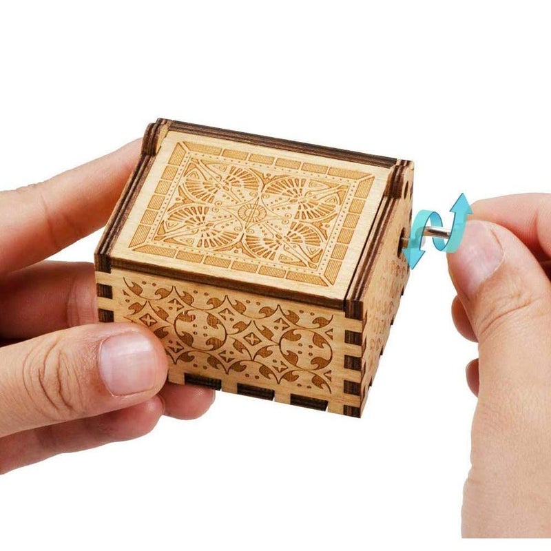 Muzero Gift for Friend Sister Pooh Music Box, Wooden Music Box Long Distance Friendship Gifts for Friends BFF Bestie Coworkers Boyfriend Christmas Birthday Anniversary Play You are My Sunshine - Image 4