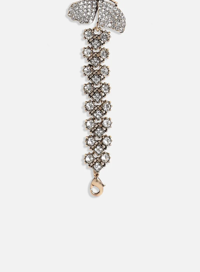 Sohi  Crystal Butterfly Artificial Bracelet Jewellery for Women | Best Price UAE