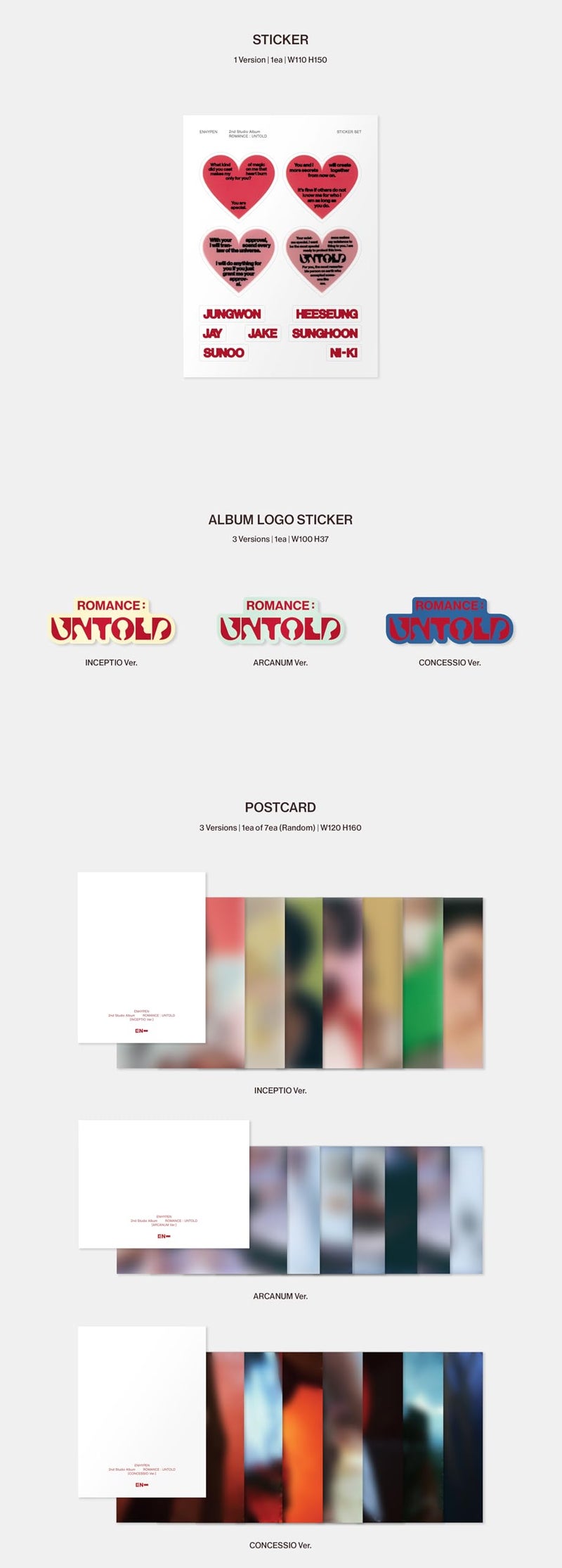 valueflag ENHYPEN ROMANCE : UNTOLD 2nd Full Album (Standard CONCESSIO Ver) - Image 5