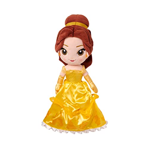 Disney store دمية أميرة ديزني الرسمية من متجر ديزني، بيل من الجميلة والوحش، متوسطة 14 بوصة، دمية محشوة ناعمة مع ميزات مطرزة، ألعاب أميرات للفتيات، دمى ديزني، حيوانات محشوة للفتيات - Image 1