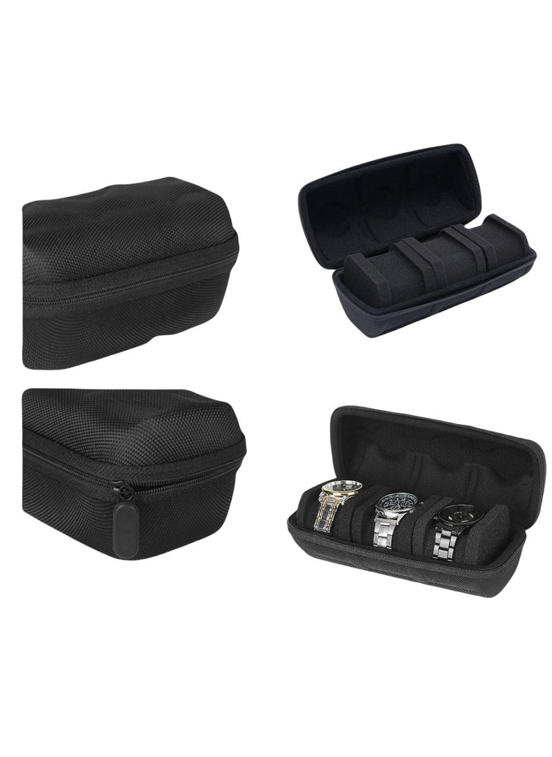 Easy to carry in your case with three zippers, a portable bezel with sponge cushion for all watches and smartwatches