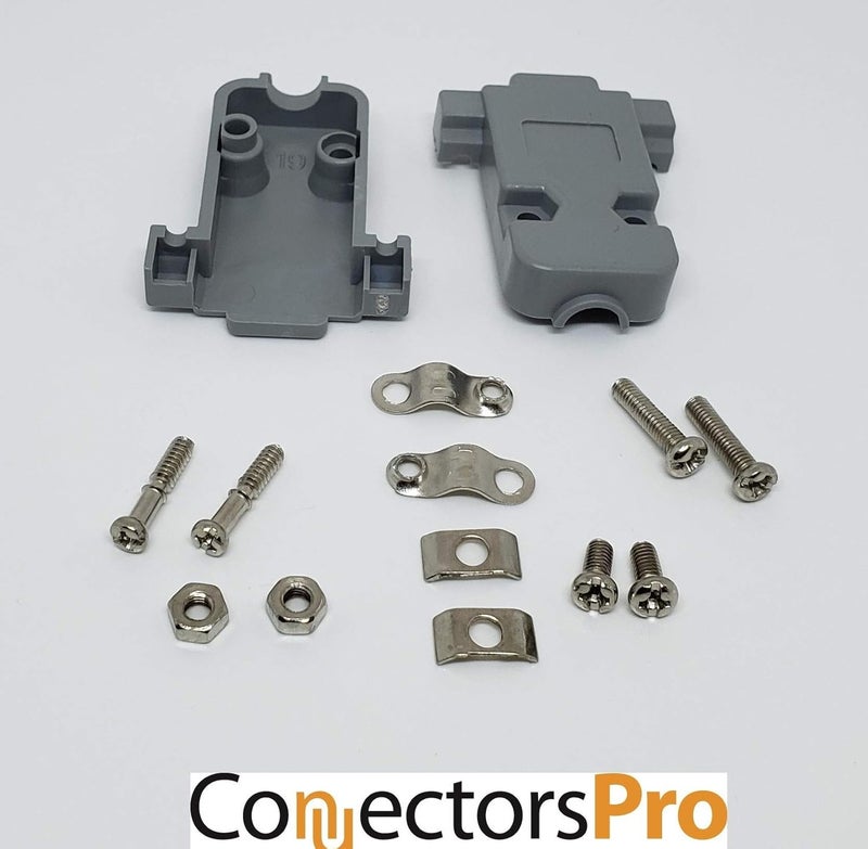 Connectors Pro Pc Accessories - 10 Sets Solder Cup DB9 Female + Plastic Hoods, 9 Pins D-Sub Connector & Hood Set, 20-Pack (10 DB9 Females + 10 Hoods) Advanced minimal build - Image 5