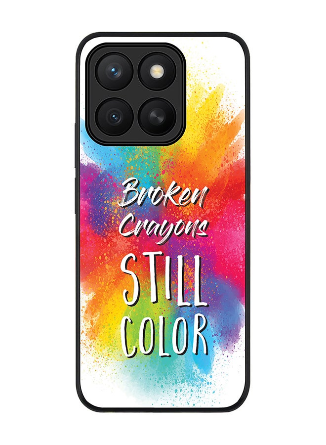 Stylizedd For Honor X8c Case,Slim fit Camera Protection, Shockproof Thin Phone cover  -  Broken Colors