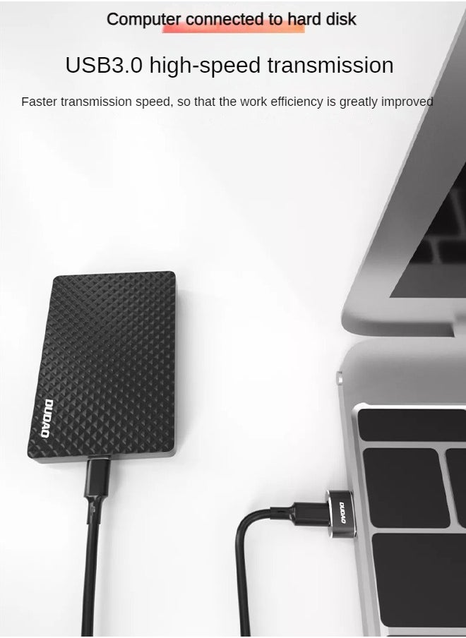 دوداو محول USB-A إلى Type-C صغير - نقل USB3.0 عالي السرعة، صغير ومحمول، متوافق مع أجهزة متعددة مثل الهواتف المحمولة وأجهزة الكمبيوتر وسماعات الرأس وشواحن السيارات وما إلى ذلك.  - Image 4