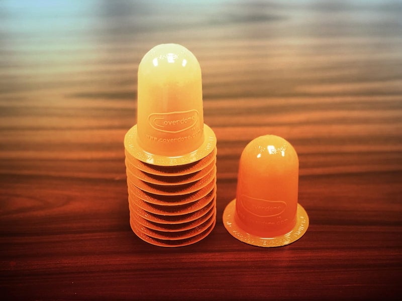 Coverdome مع مغناطيس 25/عبوة برتقالي - Image 3