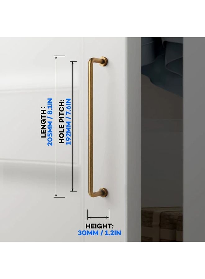 4 Pack Bronze Zinc Alloy Cabinet Bar Pulls Vintage Drawer Handles - Image 3