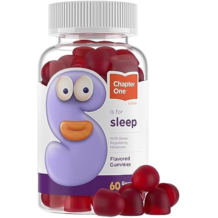 Zahler Chapter One Sleep Gummies - 2.5 mg Melatonin Gummies to Support Restful Sleep - Dietary Supplement for Kids' Bedtime Routine - Kosher, Gluten-Free & Dairy-Free - 60 Count - Image 1