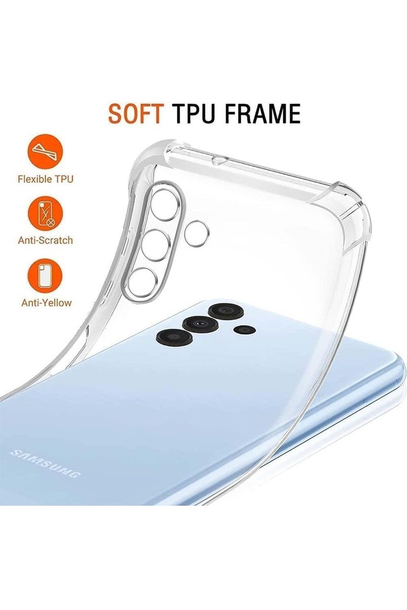 Techie حافظة سامسونج جالاكسي A36 5G وواقٍ للشاشة مجموعة 2 في 1 - حافظة TPU شفافة مع واقٍ زجاجي مقسى عالي الدقة - Image 2