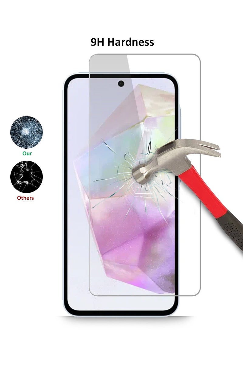 Techie حافظة سامسونج جالاكسي A36 5G وواقٍ للشاشة مجموعة 2 في 1 - حافظة TPU شفافة مع واقٍ زجاجي مقسى عالي الدقة - Image 5