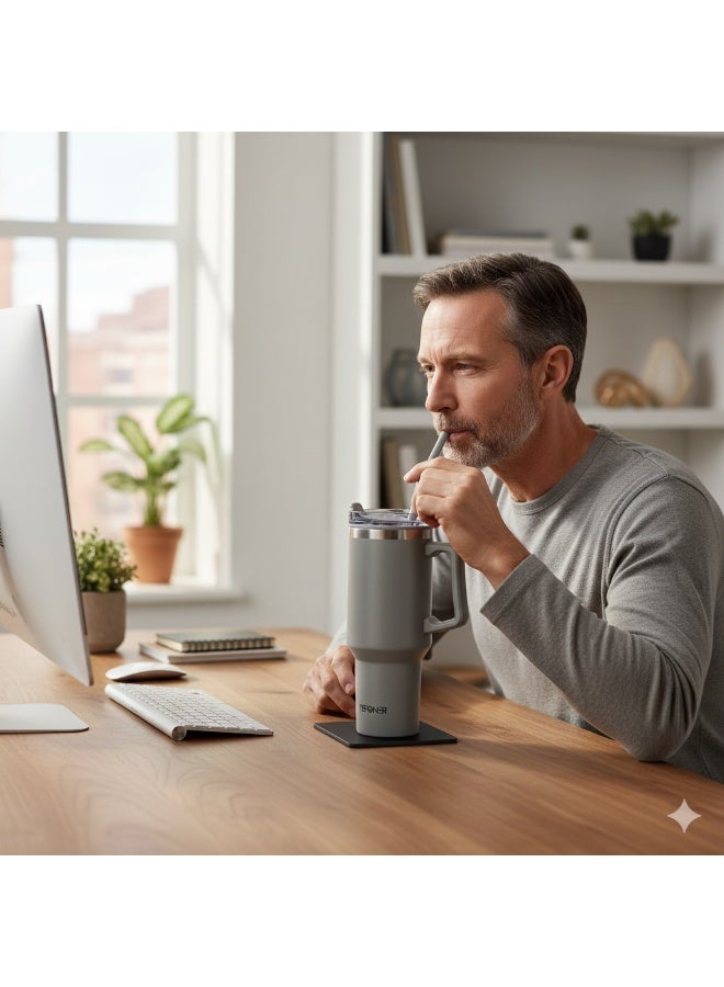 تيفونر كوب تيفونر للسفر (40 أونصة) - رفيقك المثالي للهيدرات اليومية بتصميم يجمع بين الأناقة والمتانة الفائقة - Image 2