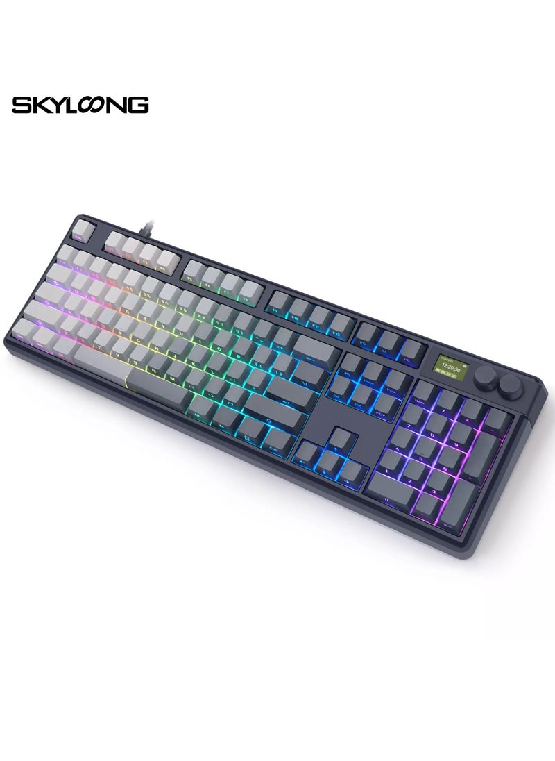 SKYLOONG GK104 RGB Gaming 8K Optical Keyboard - Glacier Yellow Switch Hot Swappable - 8000Hz Polling Rate (English & Arabic)  - Image 3