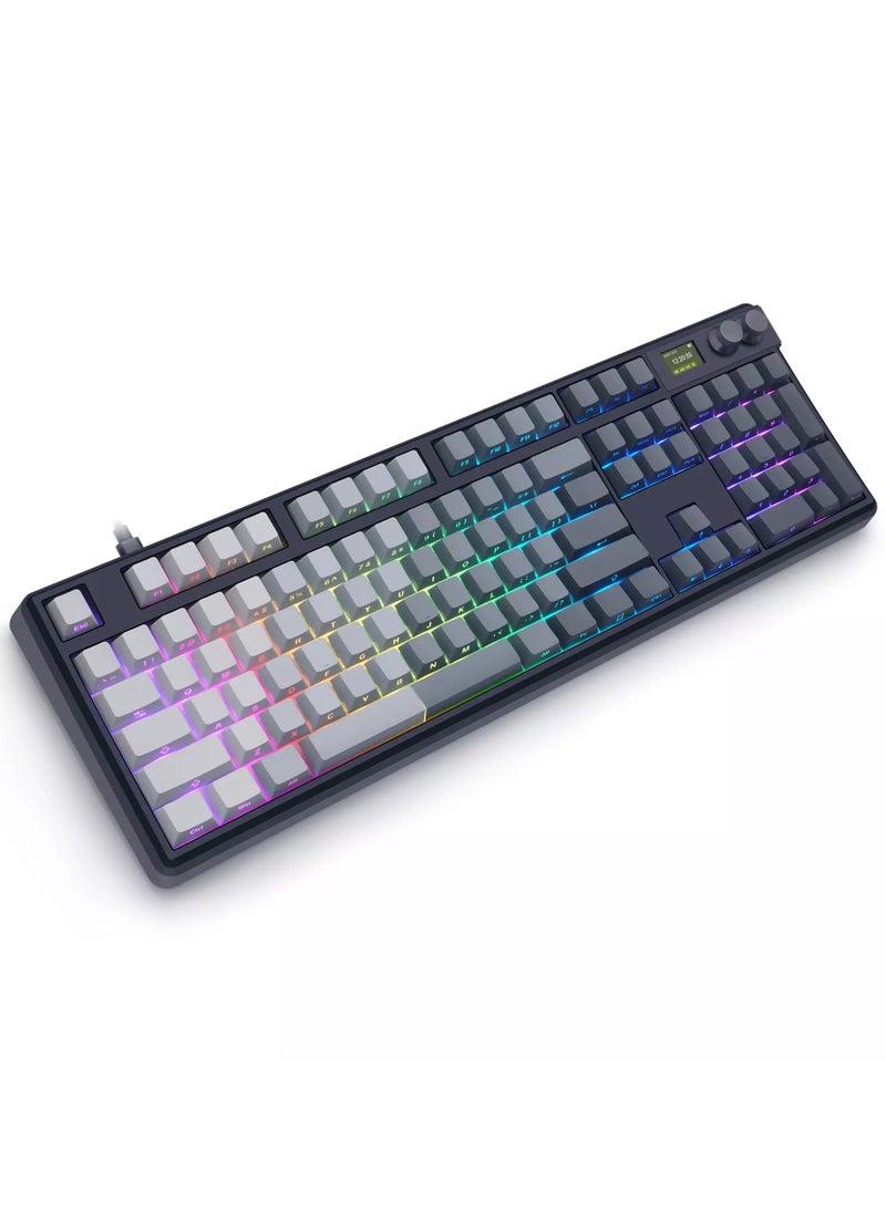 SKYLOONG GK104 RGB Gaming 8K Optical Keyboard - Glacier Yellow Switch Hot Swappable - 8000Hz Polling Rate (English & Arabic)  - Image 4