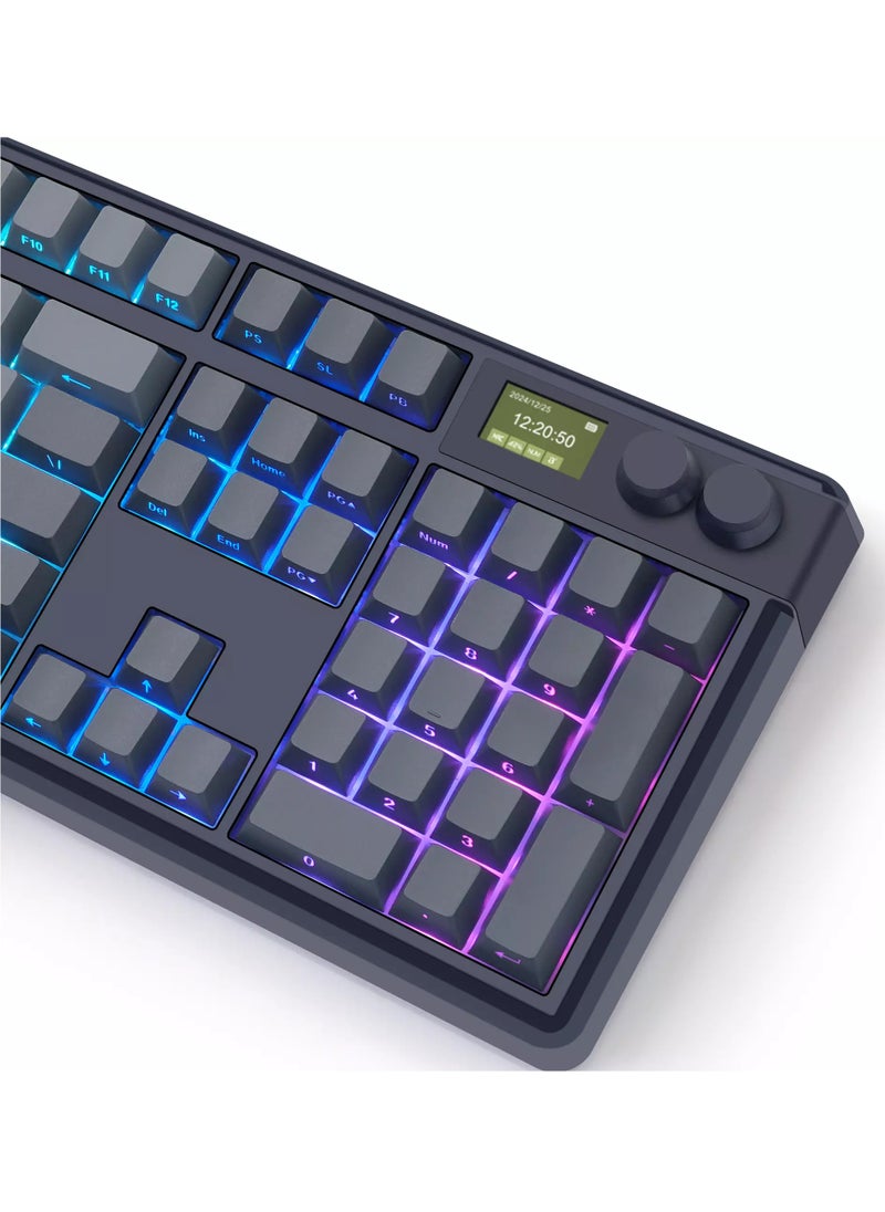 SKYLOONG GK104 RGB Gaming 8K Optical Keyboard - Glacier Yellow Switch Hot Swappable - 8000Hz Polling Rate (English & Arabic)  - Image 5