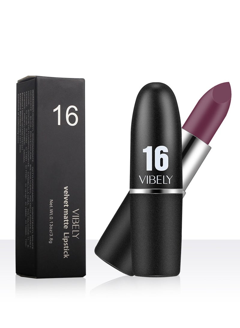 VIBLEY Vibely Velvet Matte Lipstick: Rich, Bold Color with a Soft Matte Finish Waterproof, Long-Lasting & Flawless Velvet Lips, One Size 20#  - Image 5
