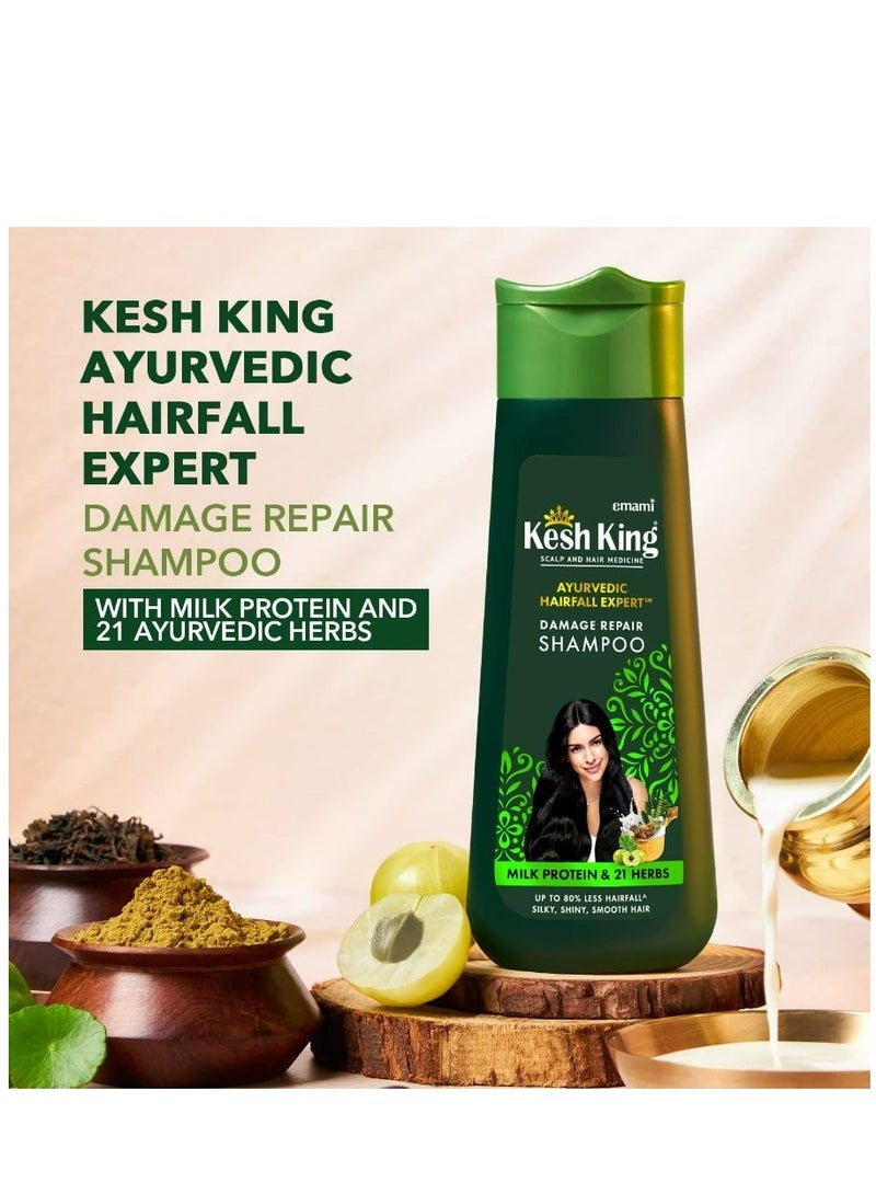 emami Kesh King Damage Repair Shampoo Milk Protein 340ml - Image 2