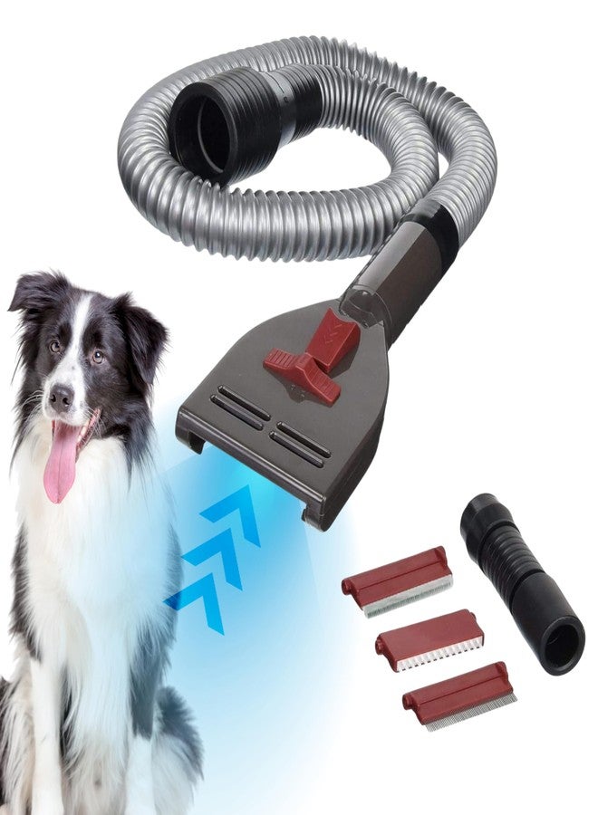 Penn Plax Penn-Plax VacGroom Pet Grooming and Shedding Vacuum Attachment Kit – Great for Dogs, Cats, and Your Furniture! Works With Almost All Vacuum Brands - Image 1
