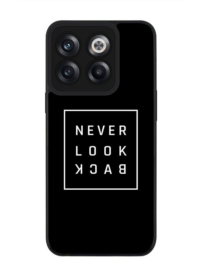 Stylizedd Rugged Black edge case for OnePlus 10T Slim fit Soft Case Flexible Rubber Edges Anti Drop TPU Gel Thin Cover - Never look back  - Image 1