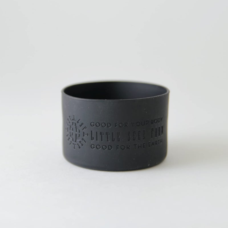 Little Seed Farm Protective Silicone Sleeves for Jars - 2-Pack - Black - Image 1