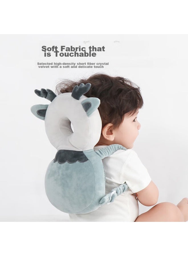 Lovebox Aibaoshi Baby Anti-fall Pillow, Toddler Walking Head Protection Pad, Electric Vehicle Anti-collision Head Protection Pad S196 Deer - Image 2