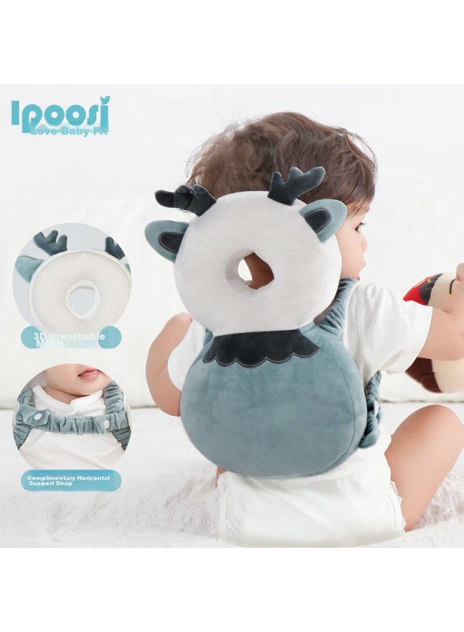 Lovebox Aibaoshi Baby Anti-fall Pillow, Toddler Walking Head Protection Pad, Electric Vehicle Anti-collision Head Protection Pad S196 Deer - Image 1