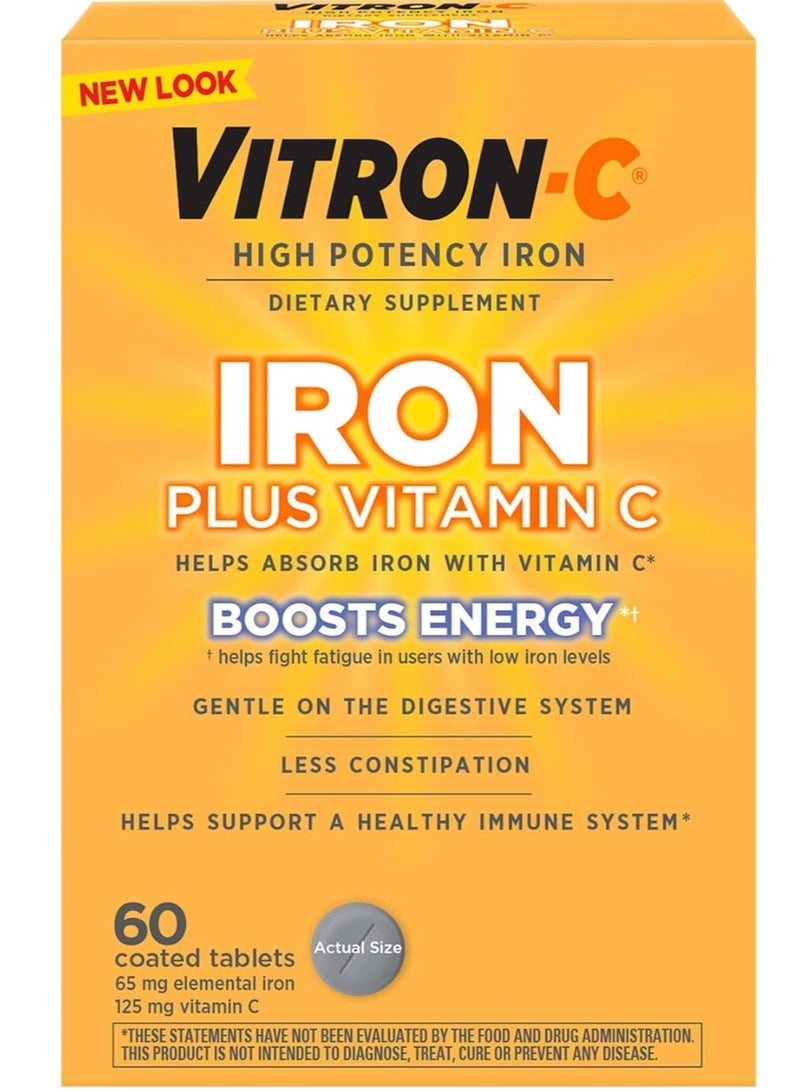 Vitron-C Iron supplement to boost immunity 60 Count - Image 1