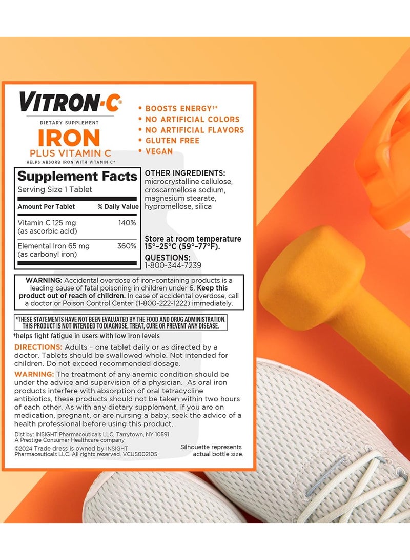 Vitron-C Iron supplement to boost immunity 60 Count - Image 2