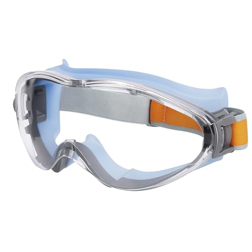 TNDCKP Blue Anti-Fog Safety Goggles - Wide Vision, Adjustable Fit, Chemical Splash, Lightweight for Lab/Chemistry/Biology (blue) - Image 1