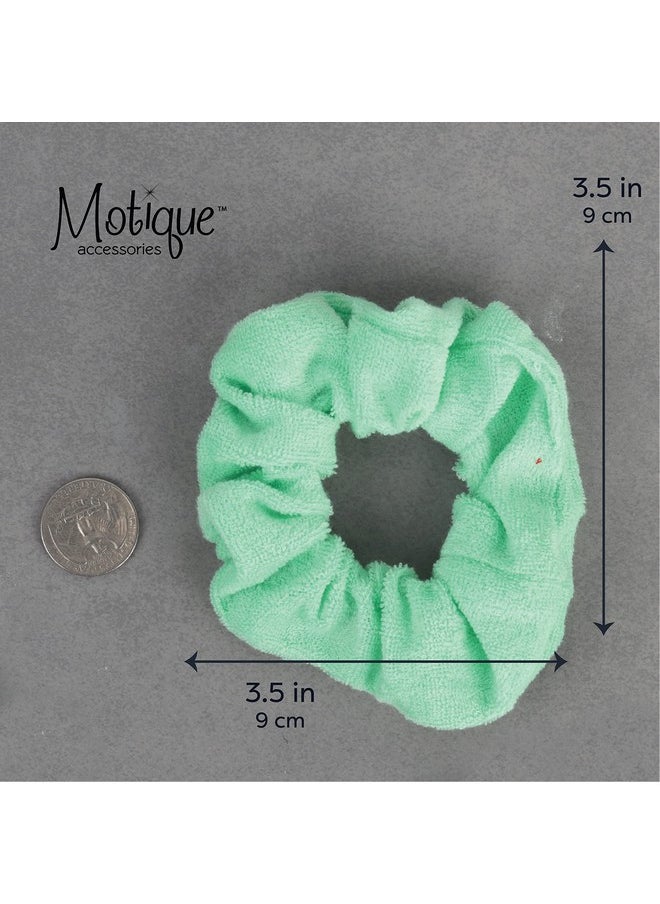 Motique Accessories Set of 2 Terry Hair Scrunchies - Mint  - Image 5