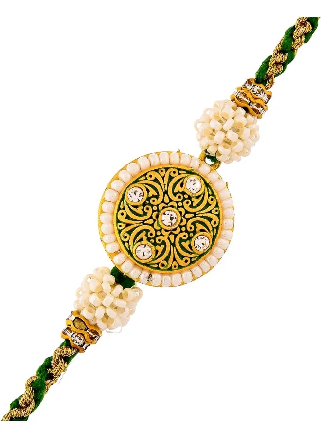 فويلا راخي مزين باللؤلؤ الصناعي