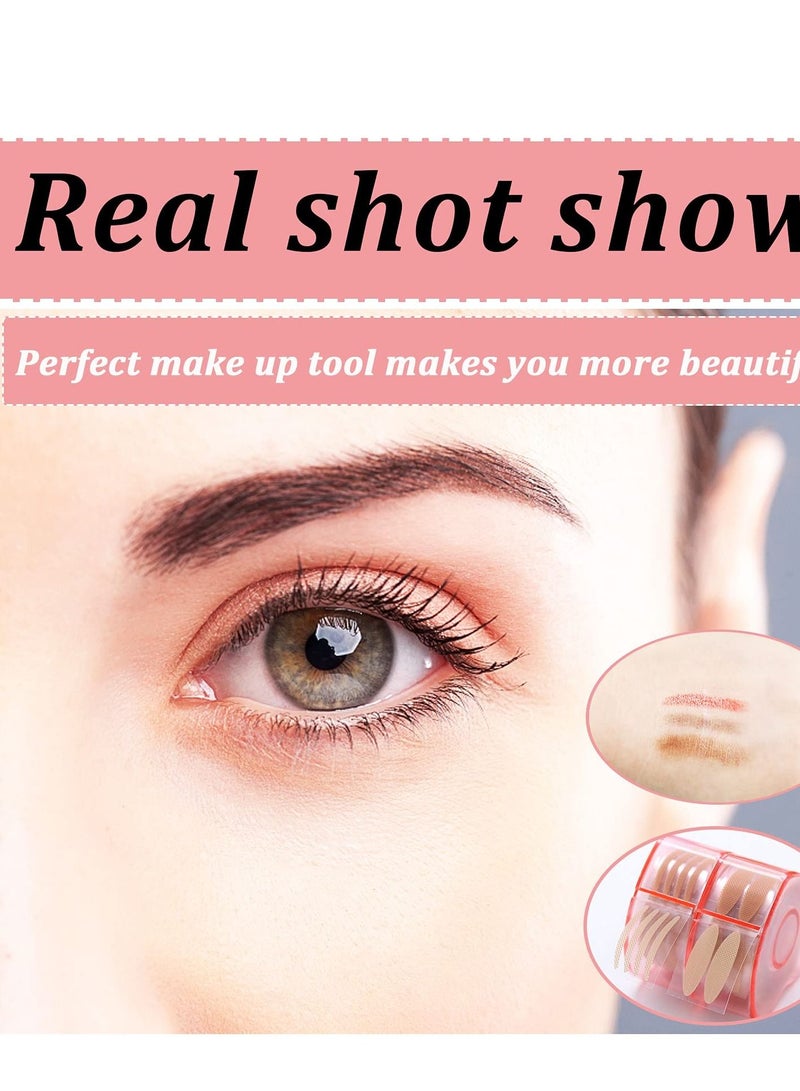 SYOSI Double Eyelid Stickers, Invisible Tape Stickers, BWaterproof Sweatproof Double Eyelid Tape Tool for Hooded Droopy Eyes, Easy to Stick (4 Rolls) - Image 2