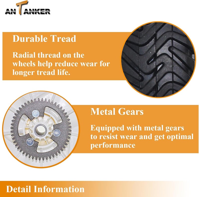 Antanker 105-3036 Wheel Gear Assembly Replaces for Toro 105-3036 105-3024 105-3025 for Toro 22" Lawn Mower Rear Wheel 8 Inch, 2 Pack, 20017 20041 20066 20068 20073 Recycler Self-Propelled Push Mower - Image 4