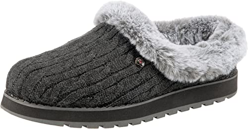 Skechers BOBS Women's Keepsakes - Ice Angel Slipper, Charcoal, 7.5 M US - Image 1