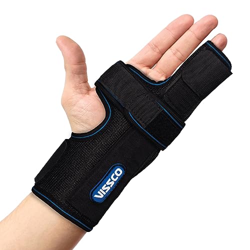 Vissco Boxer's Support Brace With Detachable Splints For Finger Fracture, Trigger finger - Left/Right hand (Black) - Image 1