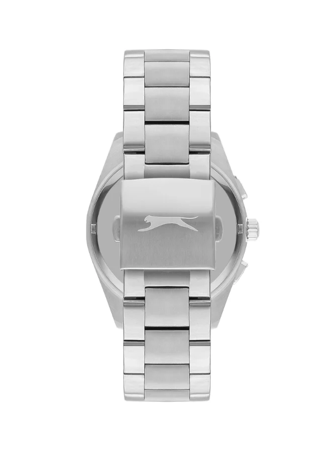 Slazenger SLAZENGER Men's Watch, Multi Function Display and Metal Strap - SL.9.2215.2.02, Silver