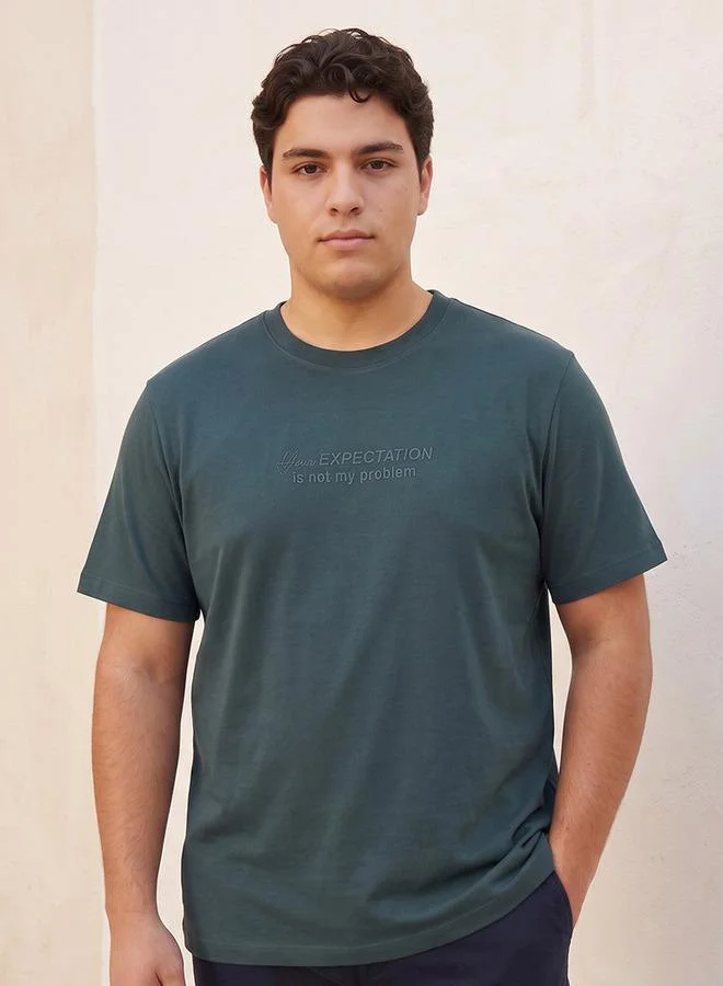 ماكسيم Maxim Plus Cotton Crew Neck T-shirt