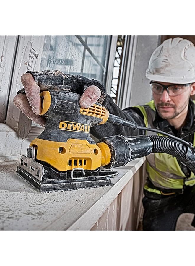DEWALT Dwe6411 Gb Dwe6411 Sheet Sander Yellow Black 240 V Set Of 3 Pieces - Image 3