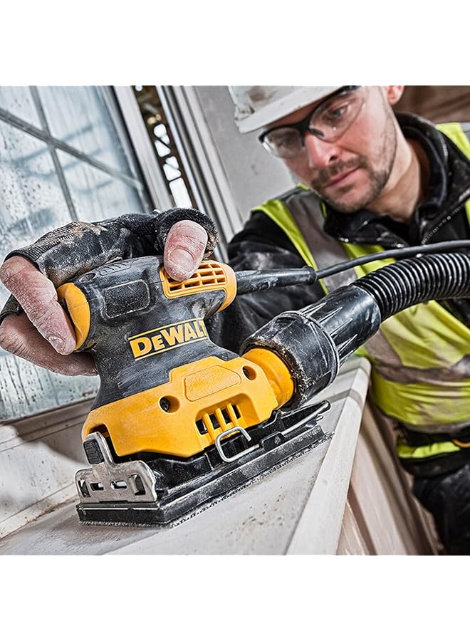 DEWALT Dwe6411 Gb Dwe6411 Sheet Sander Yellow Black 240 V Set Of 3 Pieces - Image 2