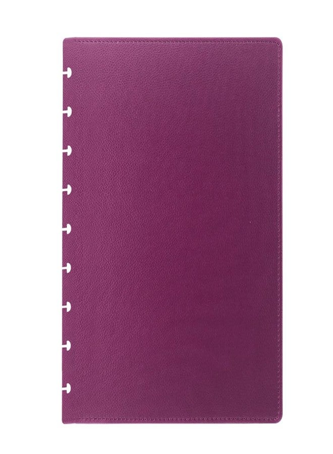أغطية جلدية من البولي يوريثان متوسطة الحجم من ITSYHPRO (زوج واحد) متوافقة مع دفاتر Circa Arc TUL و Happy Planner (وردي داكن، متوسط) - Image 1
