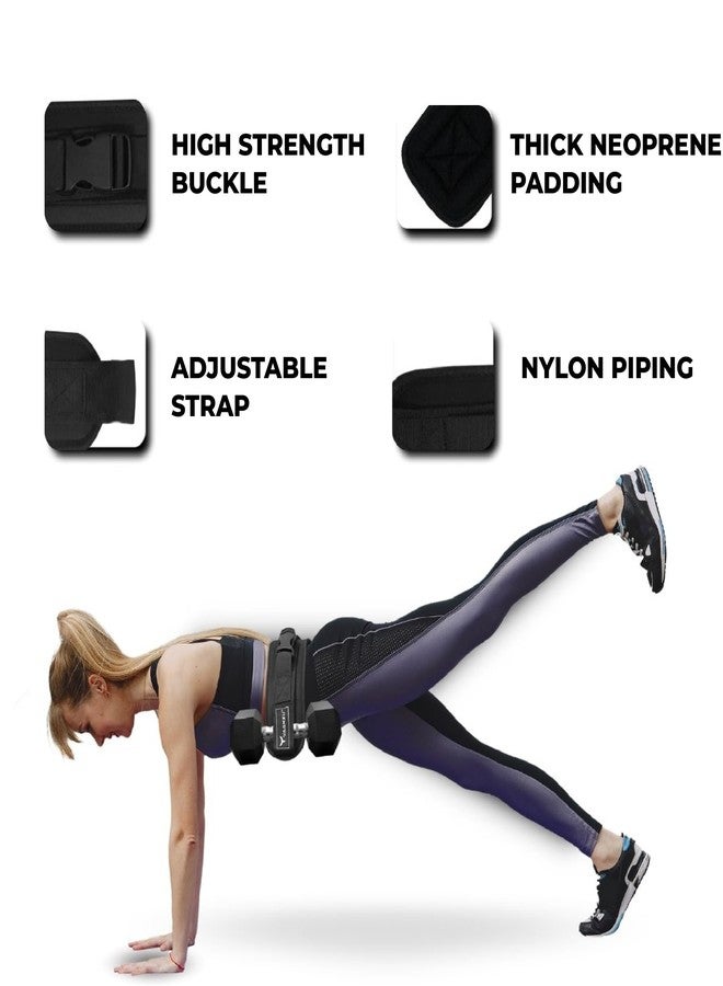 YAGHZU Hip Thrust Belt for Dumbbells - Adjustable Exercise Glute Bridge & Booty Boost Belt for Hip Thrusts, Glute Trainer Dumbbell Strap for Home & Gym Workouts - Image 3