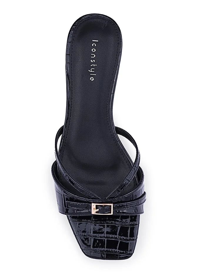 أيقون كعب مفتوح مطرز