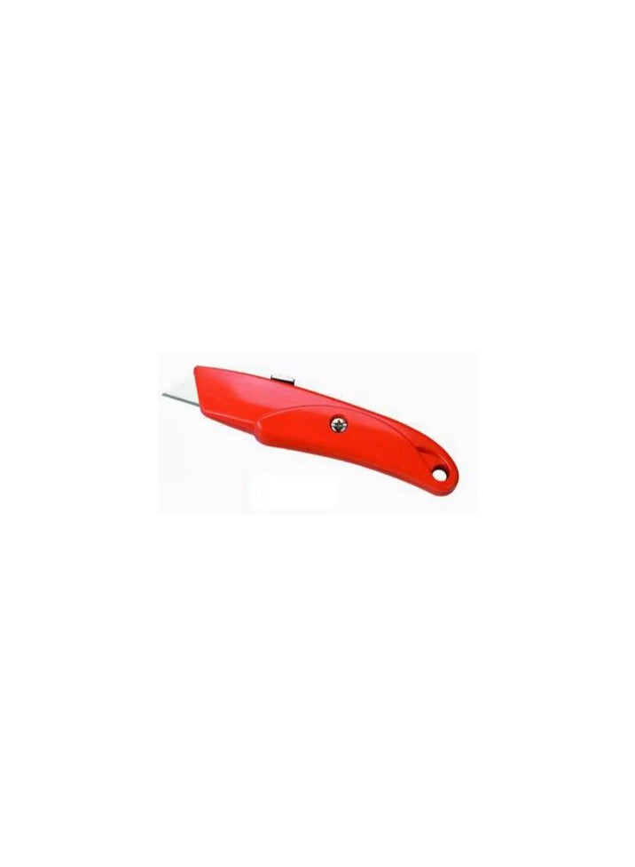 Heavy-Duty Steel Utility Knife – Red – Precision Cutting Tool 