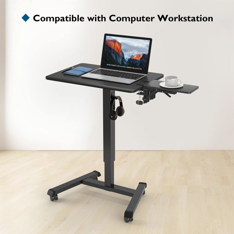 BONTEC Desk Extender Tray, 11.8"x5.9" Table Mount Arm Wrist Rest Shelf, 90Â°Foldable Elbow Support, Clamp on Computer Arm Rest for Desk, Office & Home Use, Durable & Easy to Install - Image 5