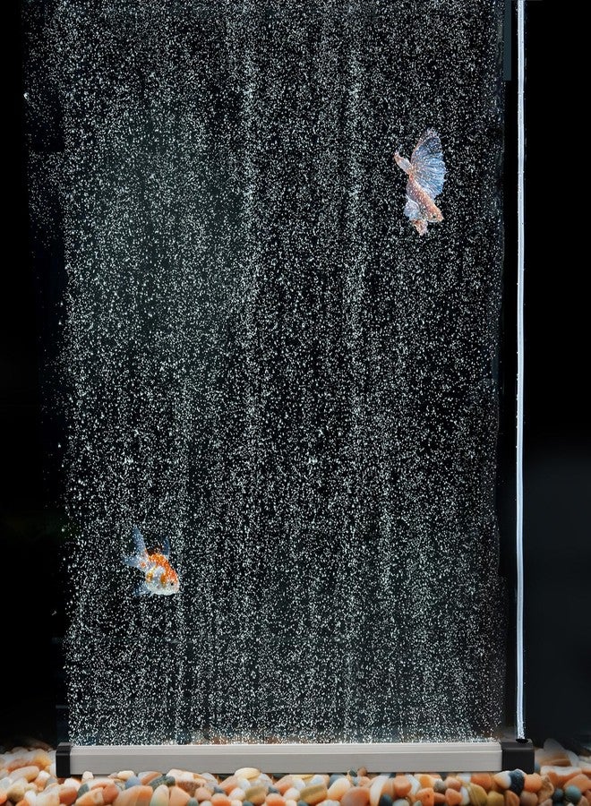 hygger Aquarium Bubble Strip, Nano Air Bubble Curtain Wall Aquarium Air Stone Kit, Quiet High Dissolved Oxygen Diffuser Fish Tank Bubbler Decorations for Freshwater Saltwater (13.8 Inch) - Image 1