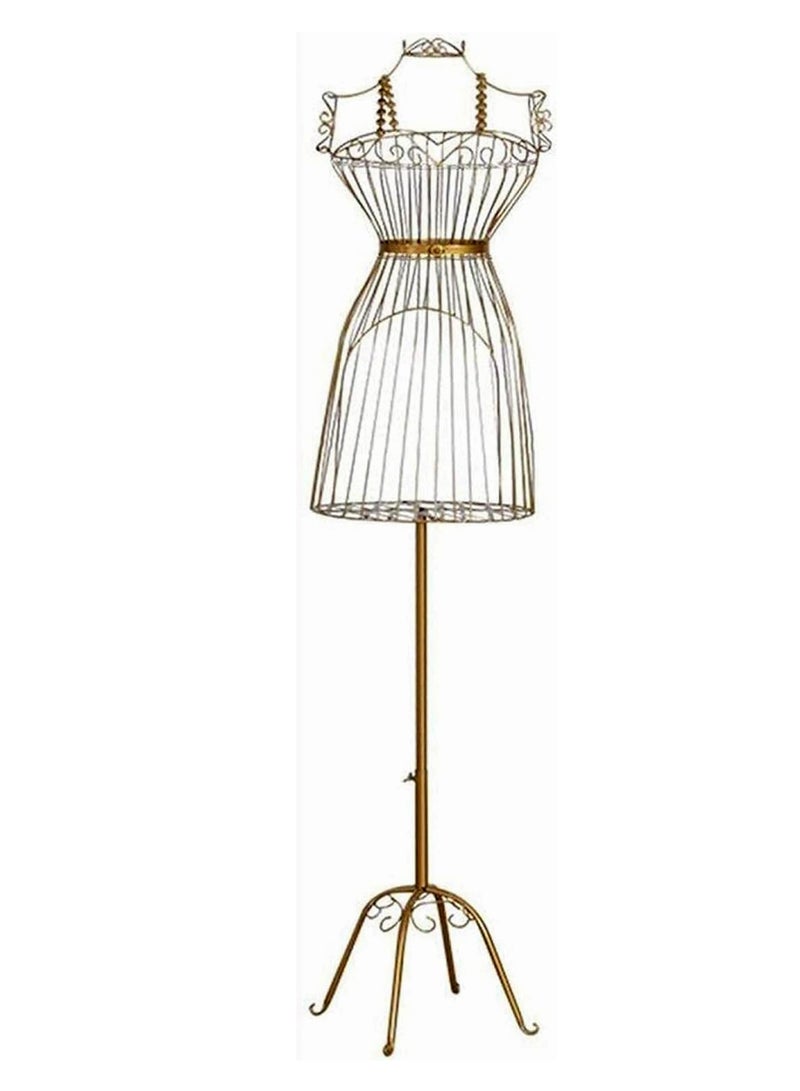 LINGWEI Half Length Iron Female Mannequin White 37x29x150 CM - Image 2