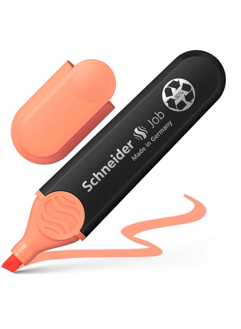 Schneider 10-Piece Job Textmarker Highlighter Pastel Peach - Image 2